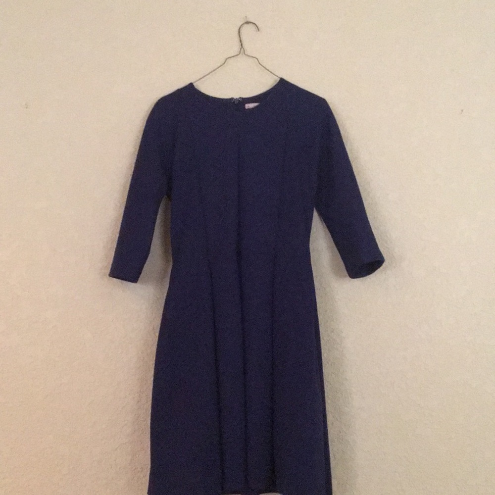 Blue pleated dress WITH POCKETS!!